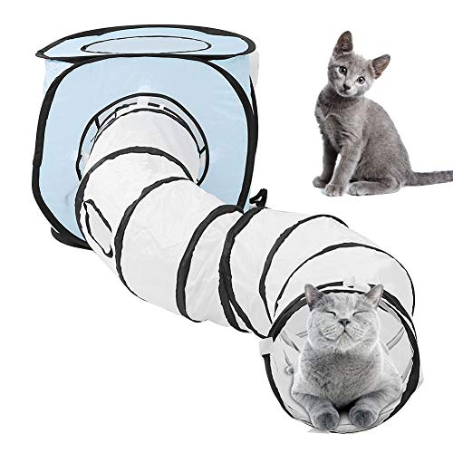 Túnel para gatos Qudinip de 121cm para el juego diario de gatitos en casa