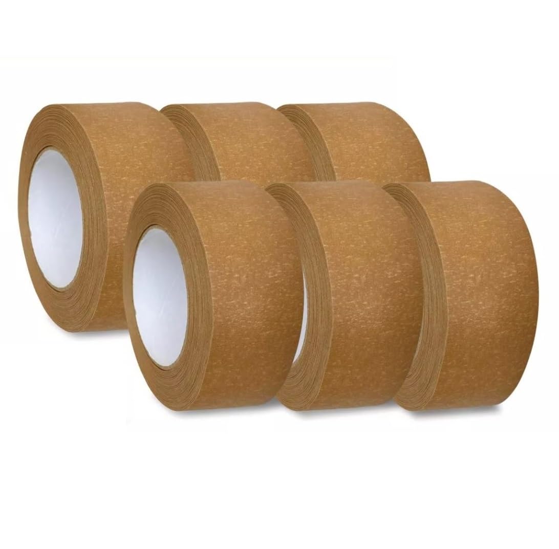 MHD Paper Kraft Tape Adhesive Eco Friendly Parcel Packing Recyclable Brown 50mm x50m (6)