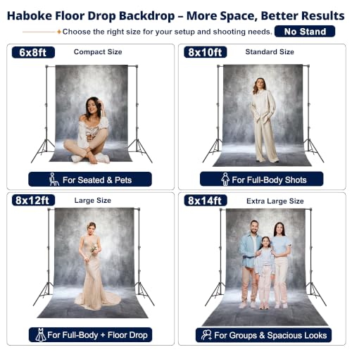 Image of Abstract Photography Backdrop for Photoshoot 8x12ft,Grey,No Stand
