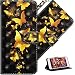 Produktbild HMTECH Für Nokia 2.2 2019 Hülle Nokia 2.2 2019 Handyhülle Luxus 3D Gold Schmetterling Blumen Flip Case PU Leder Cover Magnet Schutzhülle Handytasche für Nokia 2.2 2019,YX Gold Butterfly