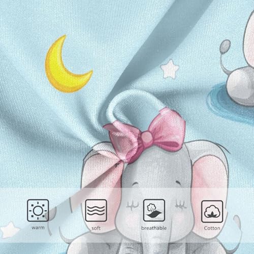 Cotton Toddler Underwear Custom Cute Cartoon Elephants Pink Blue Little Girl Panties Designer Kids Undies Briefs 2t3