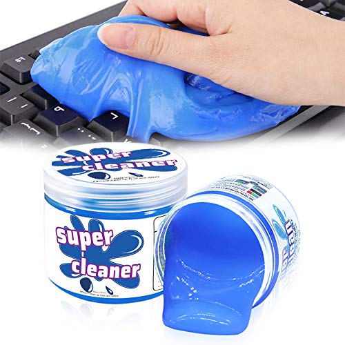 Reusable Keyboard Cleaning Gel - Remove Dust, Hair, Crumbs from Keyboard, Keypad, Air Vent - Rid Your Electronics of Germs - Effective and Efficient (Blue)