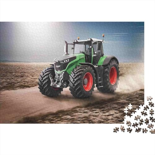 Puzzle de 1000 piezas para adultos de tractor y paisaje de campo rural