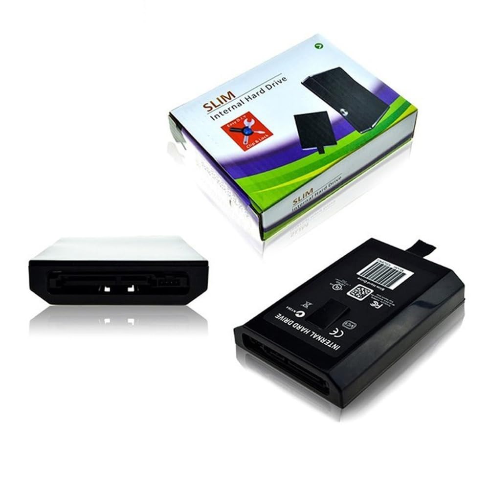 Kompatybilny z konsolą Xbox 360 Slim/360 E - zapasowy wewnętrzny dysk twardy HDD (60 GB-500 GB) dla zwiększonej pojemności pamięci (500 G)