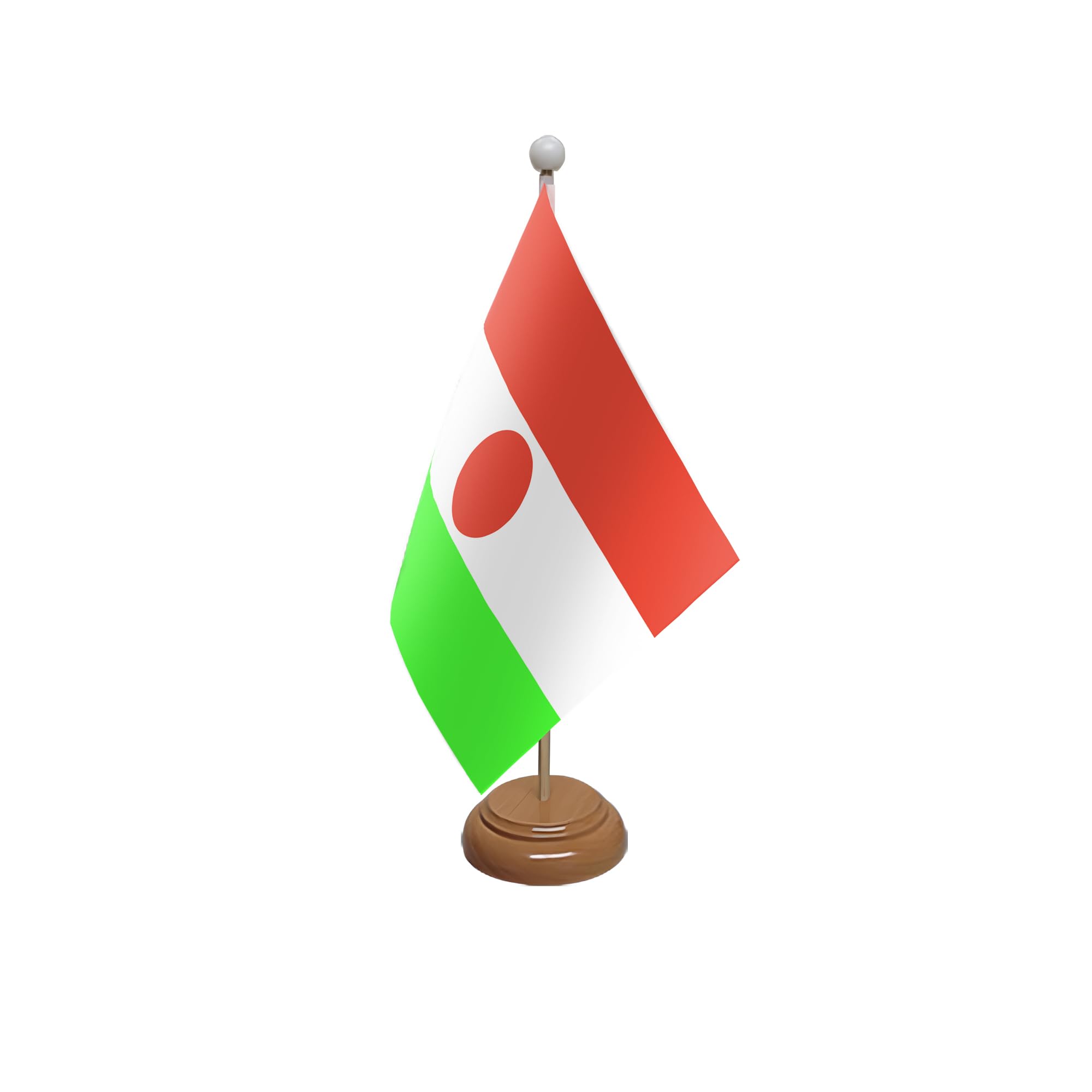 Flagtex Niger Wooden Table Flag With Wooden Base