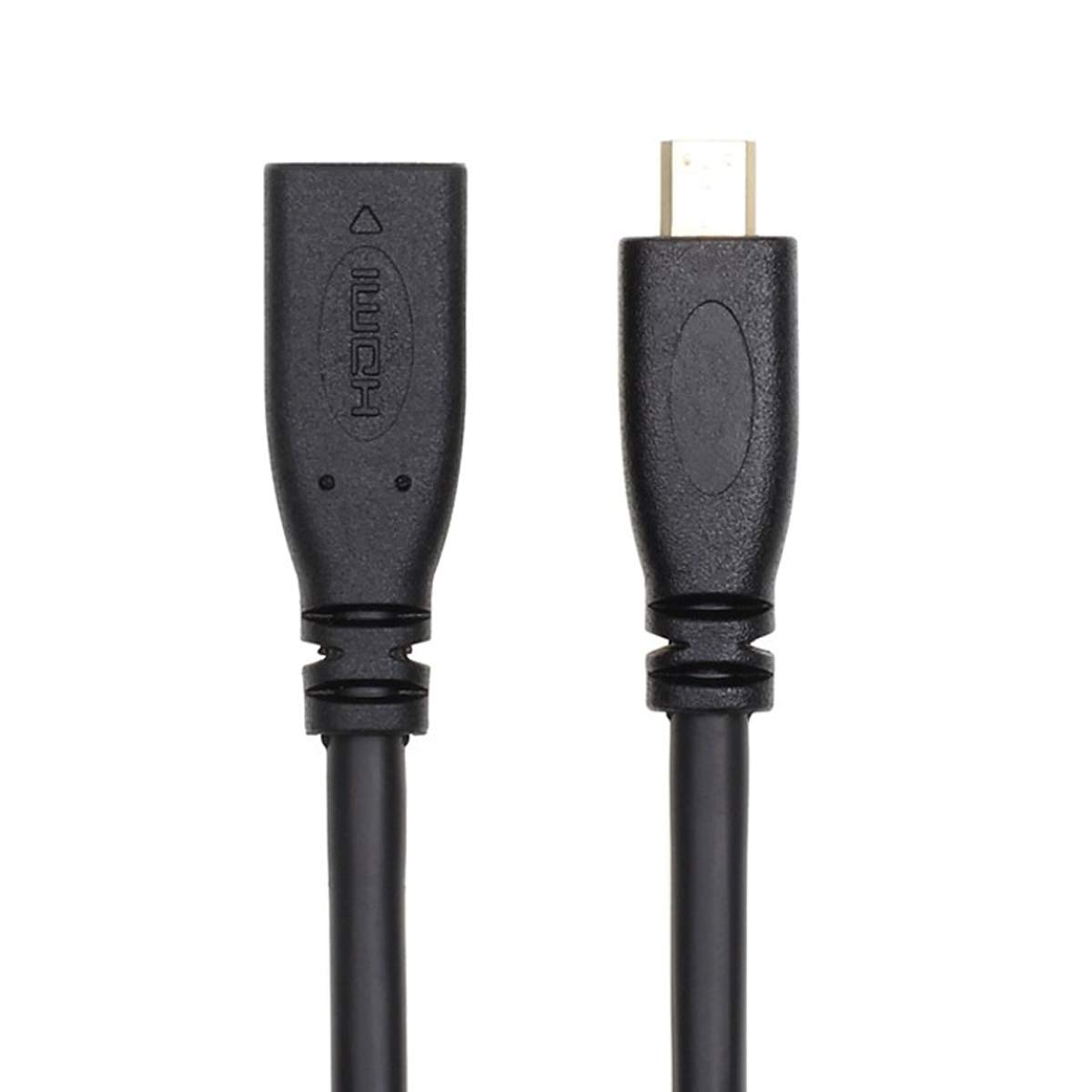 Cavo Prolunga Micro HDMI Maschio-femmina 30 Cm - NFHK Tipo D HDMI 1.4