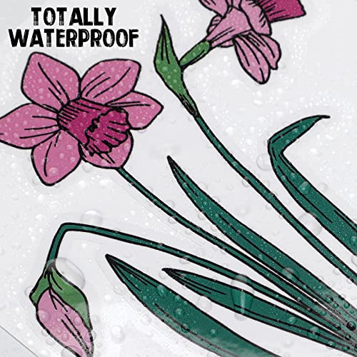 Perkoop 10 Pcs Flower Car Vinyl Decal Sticker Waterproof Bloom Flower Bumper Decal Spring Blossom Car Decals For Automotive Suv Trucks Wall Laptop Water Bottles Scrapbook Window Decor Accessories #TOP4