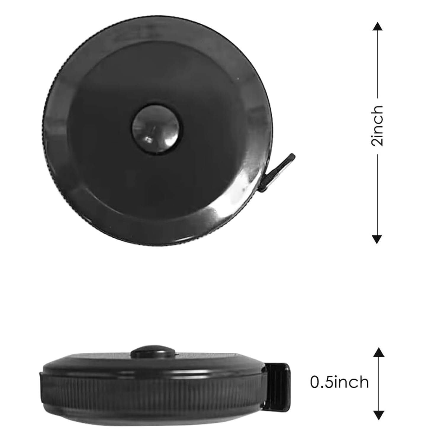 4 Pack Tape Measure Set, Soft Measuring Tape for Body Sewing Tailor Craft, Flexible Vinyl Fabric Ruler & Retractable Black Measuring Tape for Weight Loss, Crafting, Knitting & Home Measurements