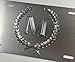Silver Monogram Crest Car Tag Diamond Etched Engraved .040 Aluminum License Plate