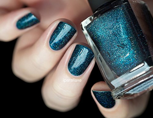 Image of ILNP Sweater Weather - Petrol Blue Holographic Nail Polish