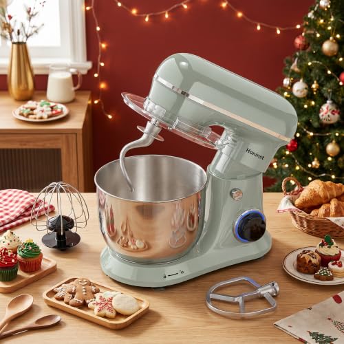 Image of Honinst 4QT Electric Stand Mixer, 10-Speed Tilt-Head Compact Kitchen Mixer