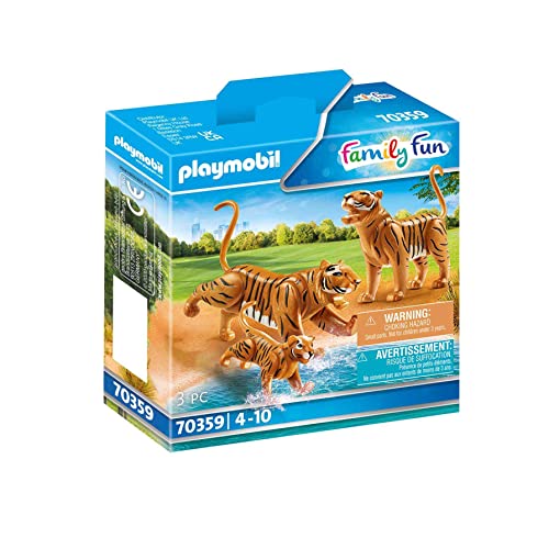 Playmobil Couple de Tigres avec bébé Multicolor 70359