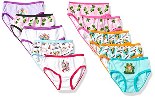 Minecraft Girls' 100% Cotton Underwear and Super Soft Hipster in Size 4, 6, 8, 10 - Main Image