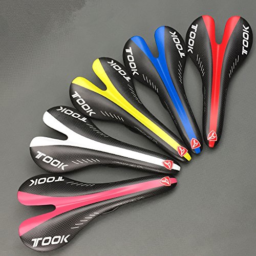 Generic Custom Glossy : Road bike saddle mtb bicycle saddle carbon seat for bikes cycling saddle bike accessories