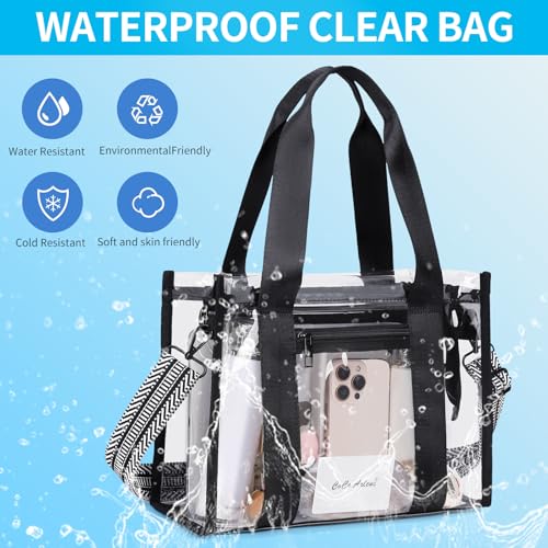 Bolso transparente grande con bolsas internas para eventos miniatura 6