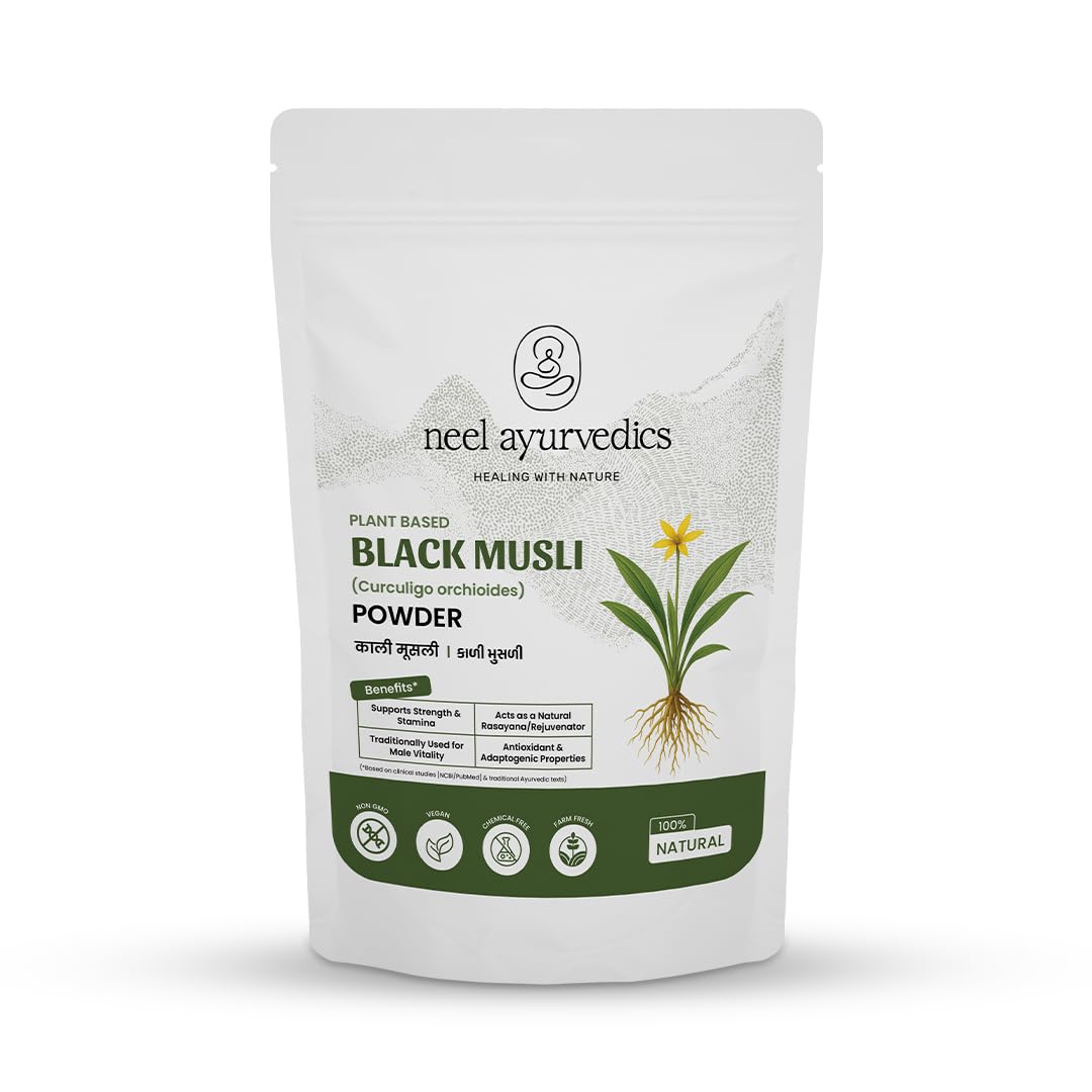 Kali Musli Pulver | Schwarzes Musli-Pulver - 300 GM