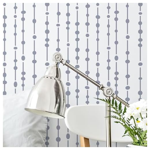 STENCILIT Dew Drops Wall Stencil