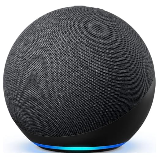 Echo (4th Gen) | With premium sound, smart home hub, and Alexa | Charcoal