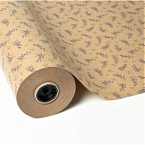 PAKOT Bobina Papel Regalo Flores Lavanda 60gr 70CM x 100M Cover