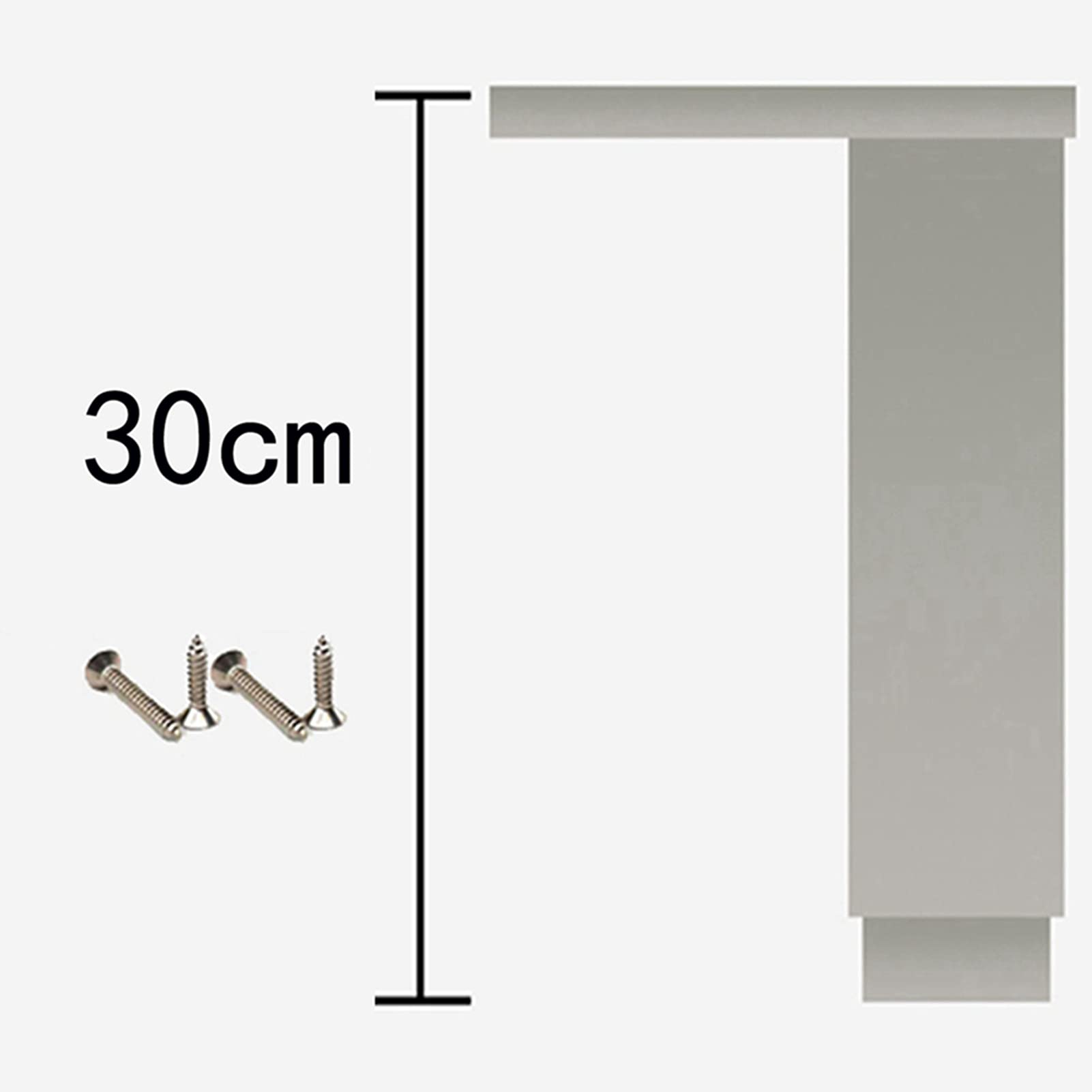 Piedini Per Mobili In Metallo, Lega Di Alluminio Piedino Regolabile Per Mobili Piede di Ricambio per Tavolino da Salotto,Per Tv Cabinet Divano Armadietti Tavolini, 4 Pezzi(30cm/12in)