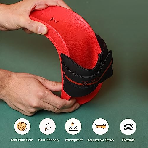 Image of YOHO Drystep Sliders for Men | Waterproof Monsoon Footwear & Rainy Sandals | Skin Friendly Adjustable Strap