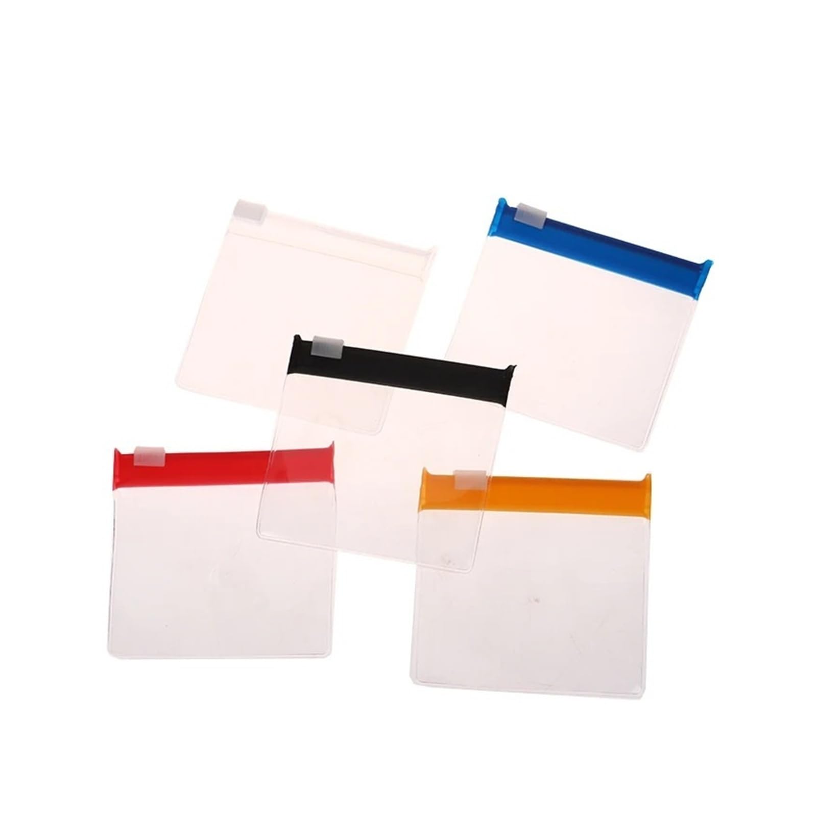 Lot de 5 pochettes à pilules transparentes en EVA avec fermeture éclair, réutilisables, rangement de médicaments (style 1)