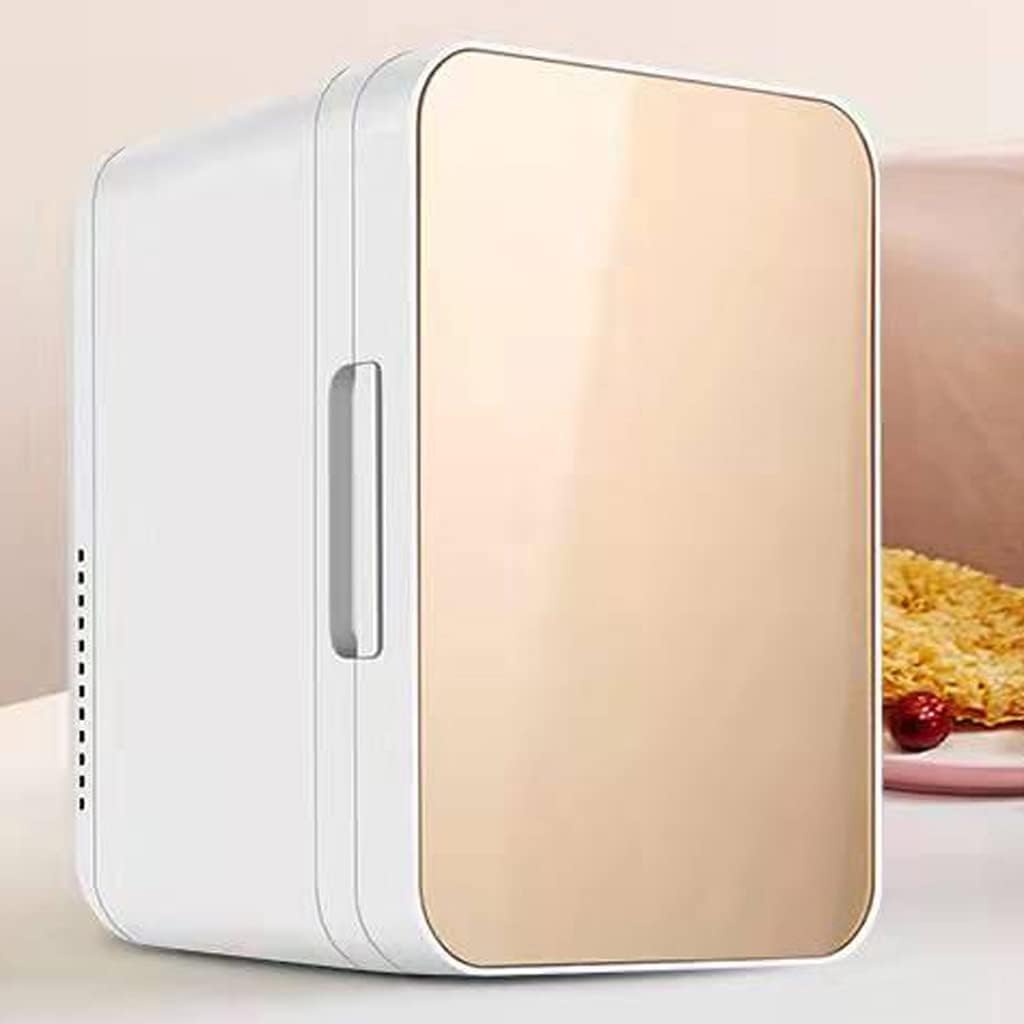 Small Refrigerator Vertical Dual-Use Portable Cooling Heating Refrigeration Dormitory Household Beauty Mini Refrigerator(Gray)