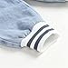 AIMAOMI Toddler Baby Girl Jean Sweatpants Denim Cute Cartoon Elastic Waist Pants Fashion Warm Pocket (Light Blue, 12-18 Months)