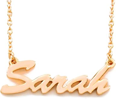 Sarah Name Necklace Danish 18K Gold 