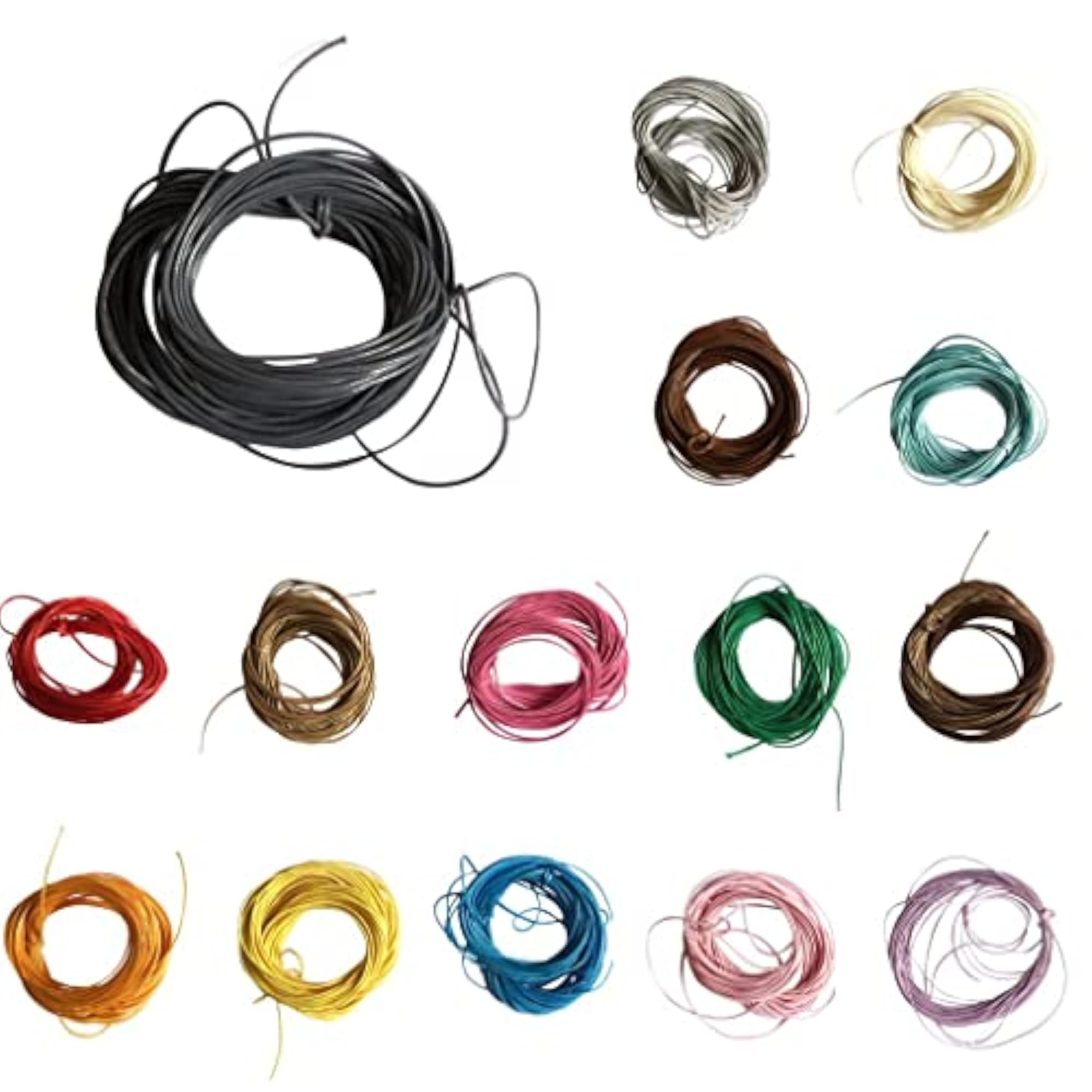 Wax Nylon String Rope for DIY Bracelet Necklace Making, 1mm, Green