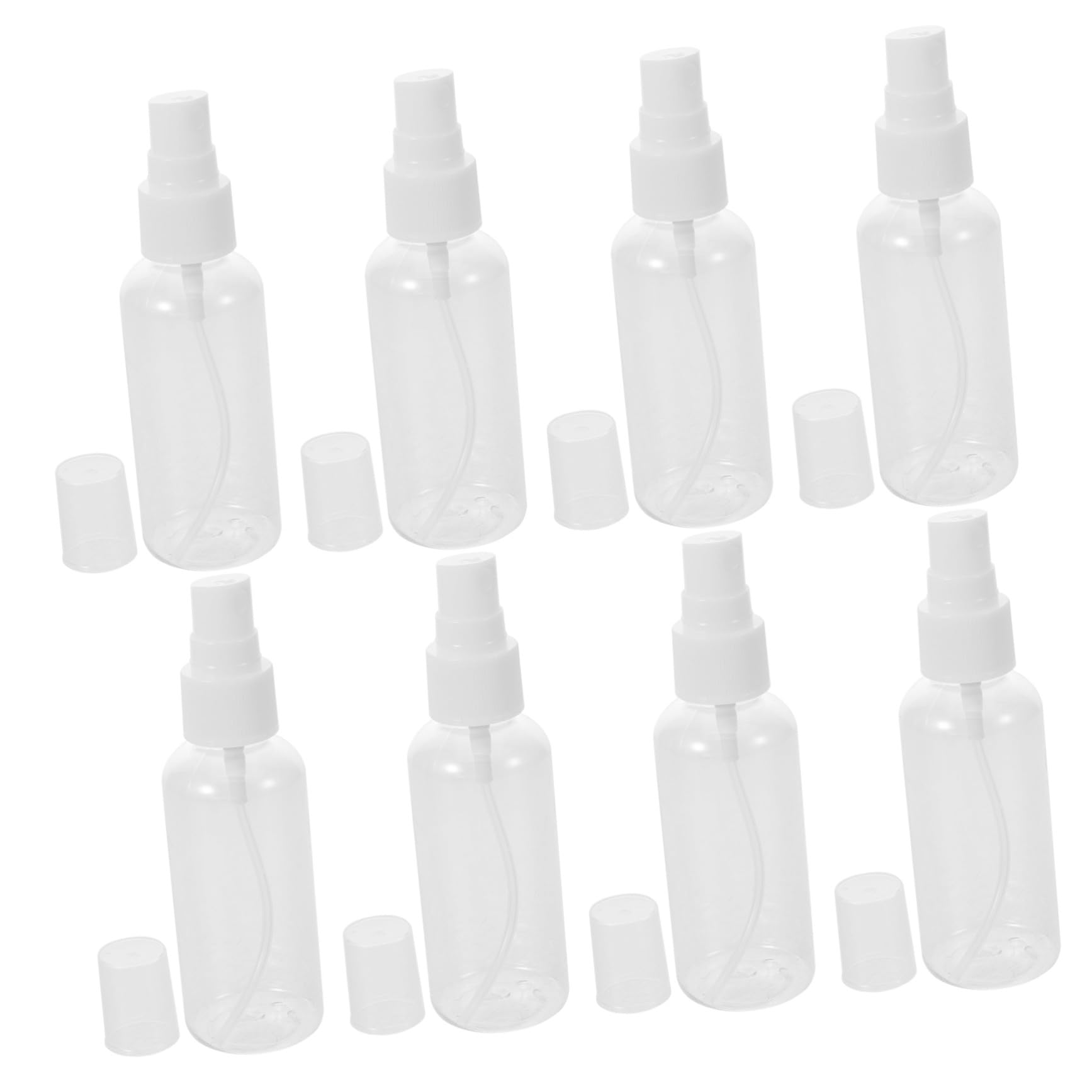 CALLARON 100 Sztuk Sztuk Przezroczystych Butelek Rozpylających Przenośny Atomizer Do i Olejków Eterycznych Wielofunkcyjne Pojemniki Podróżne z Mgiełką Wielokrotnego Napełniania