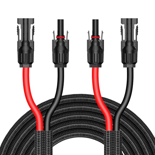 Câble solaire 10 AWG de 10m pour rallonge de panneau photovoltaïque