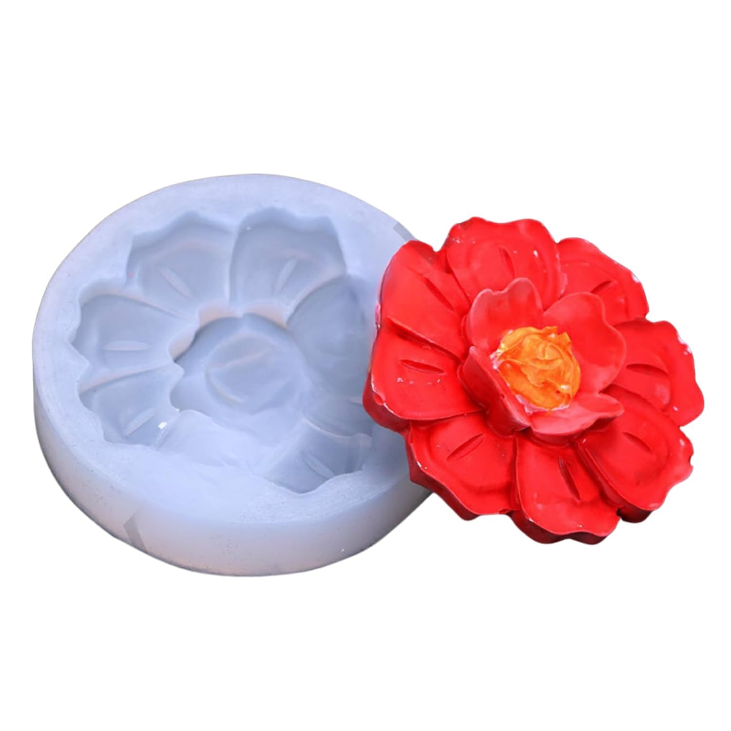 Camellia Rose Flower Silicone Mould for Candle Making Chocolate Fondant Candy Cake Decoration Cupcake Topper Jelly Dessert Wax Melts Soap Bath Bomb Floral Carnation Resin Crafts Mold-image-42