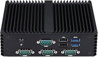 Bank Pc Kettop Mi4105C4 Intel Celeron J4105,1.5Ghz (8Gb Ddr4 Ram 128Gb Ssd WiFi) Quad Core 4 Com 2 LAN Hd/Dp Video Gateway Router Fanless Mini Pc