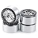 MOHERO 2.2 inches RC Beadlock Wheels/Rims for 1/10 Scale Rc Crawler Car Wraith 90018 Pack of 4 (Silver+Black)