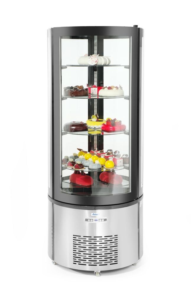 HENDI Expositor redondo para repostería (360 litros) - 360 L - 230V / 460W - ø680x(H)1750 mm