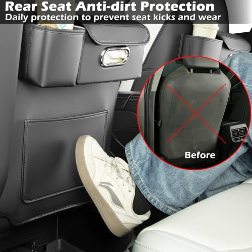 Image of TOPABYTE Seat Back Kick Protector Organizer for Tesla Model Y Model 3
