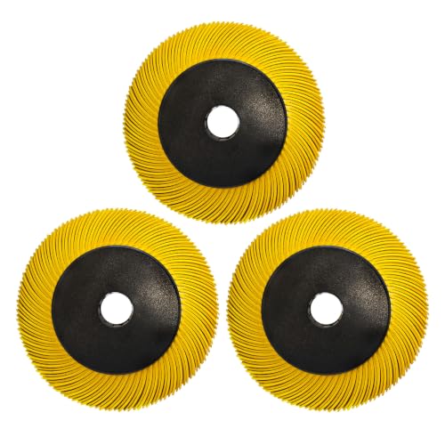 Image of Radial Bristle Brush, 6 in x 1 /2 in x 1 in, 80#, 3 Set, Ten Single piece with Adapter