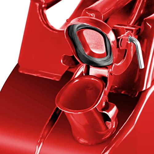 Gas Can With Flexible Spout System, 5 Gallon Metal Fuel Can, Cold-Rolled Plate Petrol Diesel Storage Portable Tank, Gasoline Bucket For Car Truck Off Road Emergency Supply Boat, Red #TOP7