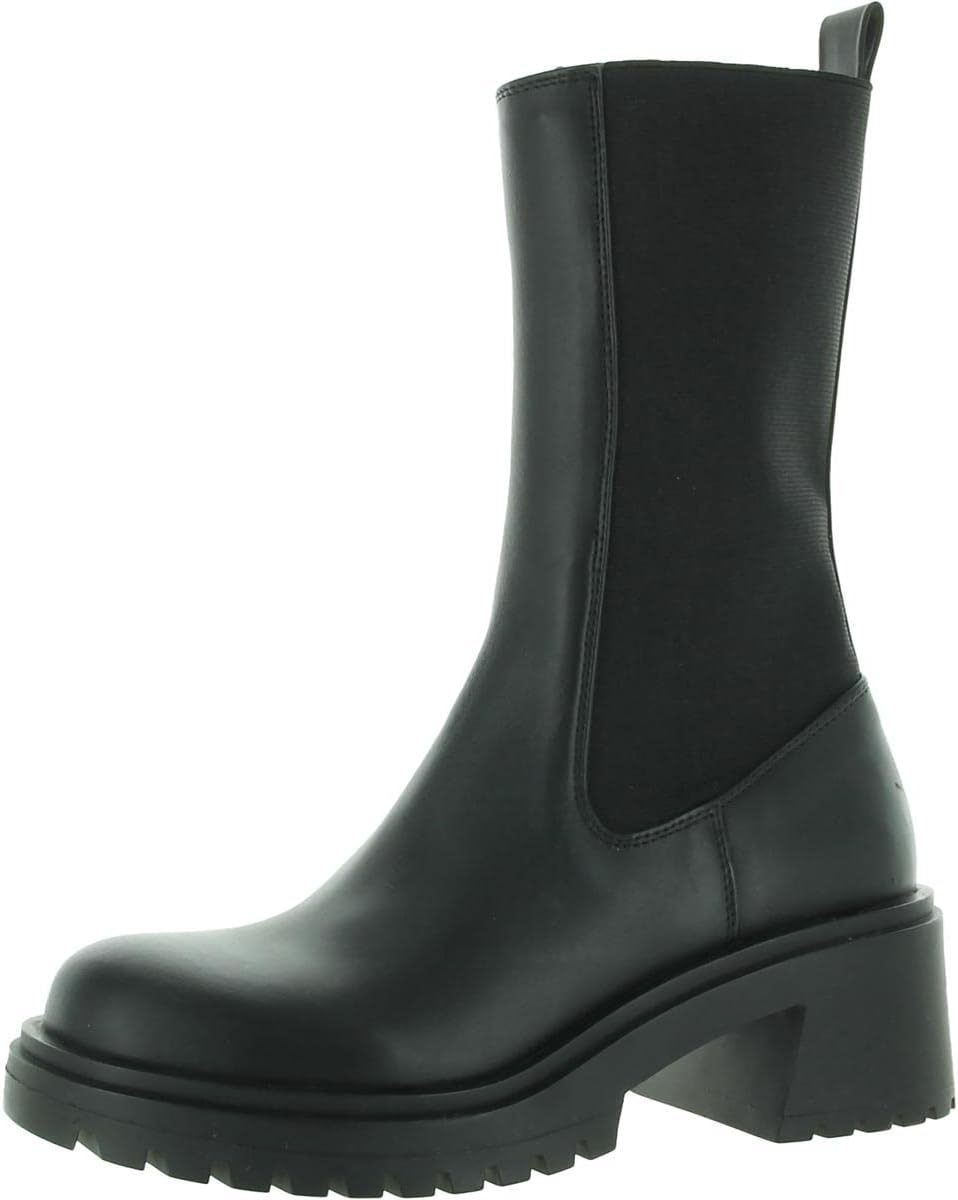 Steve Madden Women's HESITANT Fashion Boot, Black, 7.5