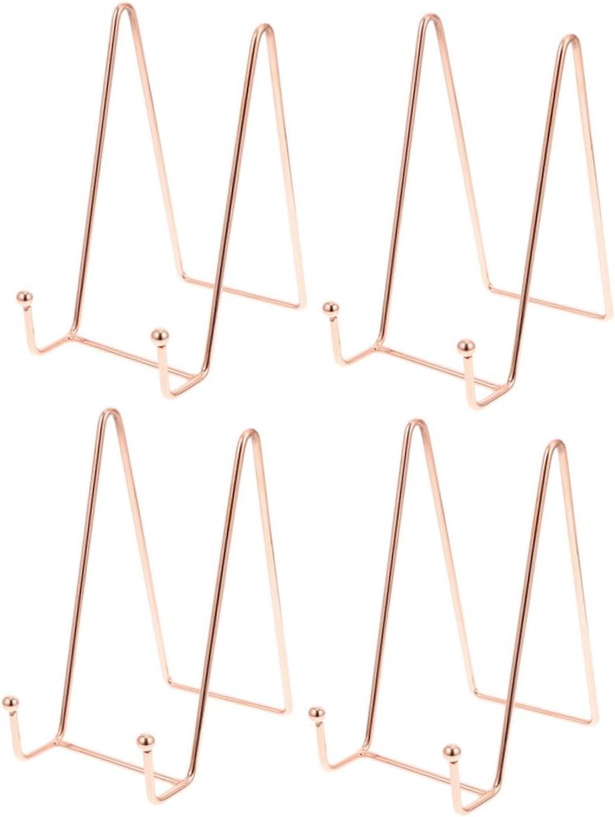 Ciieeo 4 Pcs Plate Display Stand Table Top Easels Frame