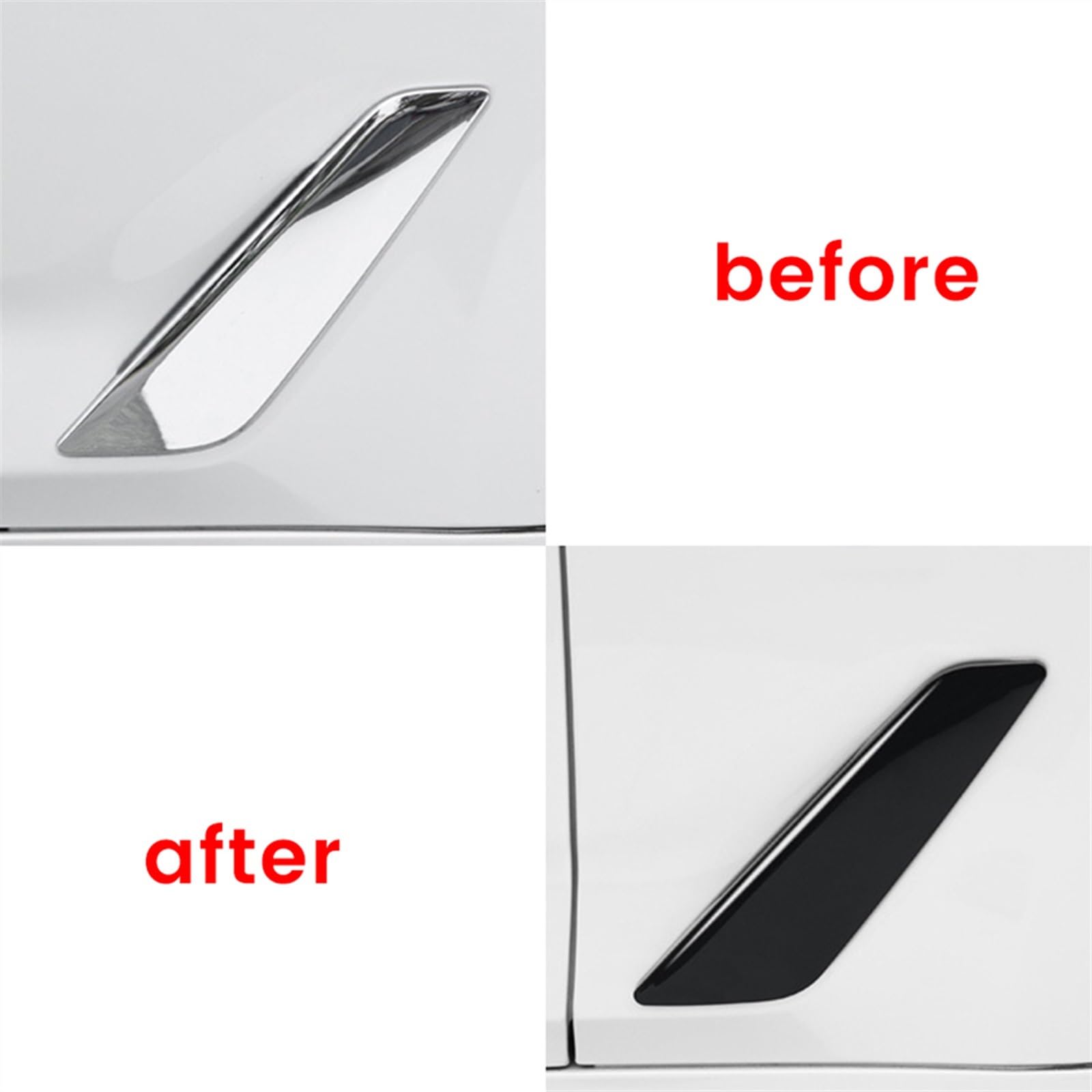 Fydun Garniture De Conduit D'air Latéral Avant, Paire De Couvercles De Sortie D'aile Noirs Pour Série 5 G30 G31 2017 – 2023