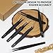 Bonsicoky 6 PCS Precision ESD Tweezers Set - Anti-Static Stainless Steel Tools Kit for Electronics, Jewelry Repair, Soldering, and Crafting Projects