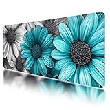 【CONFORTABLE ET DURABLE】 : Grand tapis de souris fabriqué à partir de matériaux de haute qualité, doux au toucher, pour un confort optimal pendant vos jeux ou vos travaux. Sa double couture durable et anti-abrasive prévient l'usure, la déformation et la tapis de souris