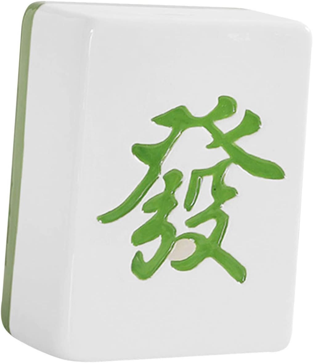 Decorative Savings Jar Piggy Bank for Boys and Girls Mahjong Design Coin Bank for Boys Money Holder