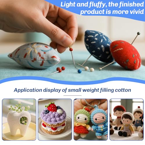 Bupete 10.5oz Stuffing for Stuffed Animals, Stuffing for Crafts Crochet Stuffing Polyester Fiber Fill Resilience for Fill Fiber Animal Stuffing