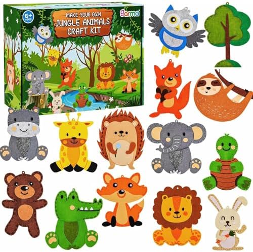 Garma Animal Sewing Kit for Kids - 14 in 1 Kids Sewing Crafts Kit...