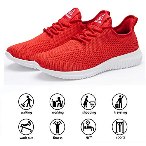 Image of YDB Men's Running Shoes Ultra Lightweight Breathable Walking Shoes Non Slip Athletic Fashion Sneakers Mesh Workout Casual Sports Shoes