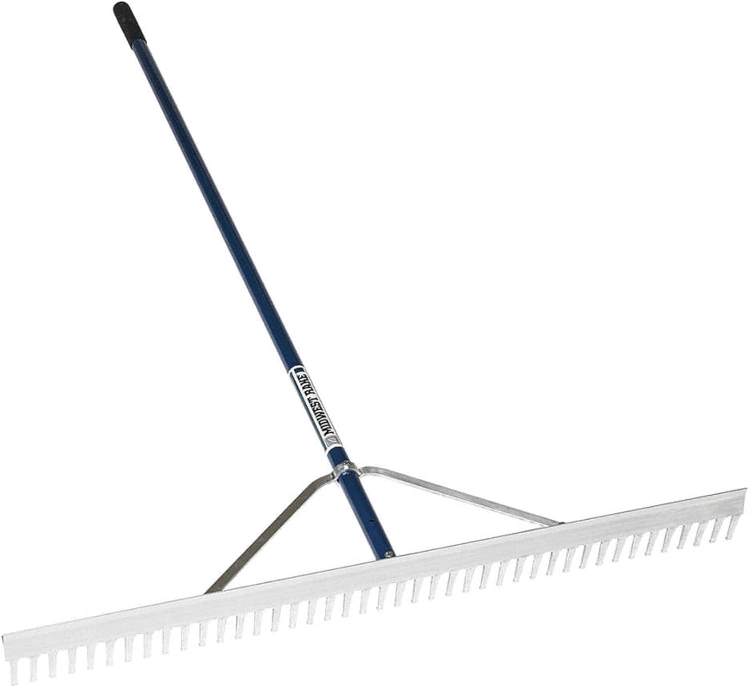 Midwest Rake 12036, 36" Field/Aggregate Rake, Heavy-Duty, Wrap-Around Bracing, 66" Powder-Coated Aluminum, Cushion Grip, Multi