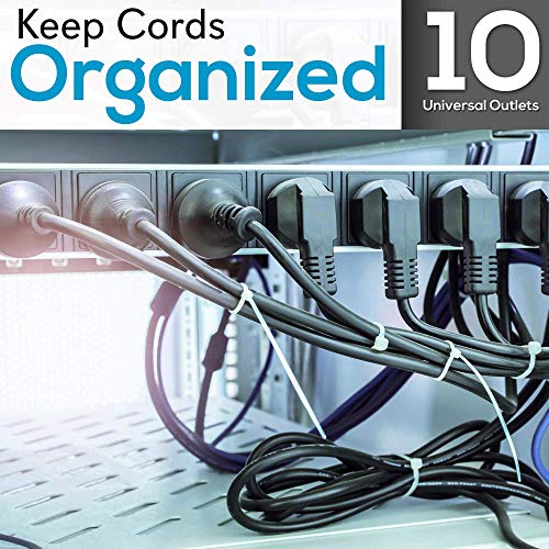 Pyle 10 Outlet Power Sequencer Conditioner - 13 Amp 2000W Rack Mount Pro Audio Digital Power Supply Controller Regulator W/Voltage Readout, Surge Protector, For Home Theater Stage/Studio Use - Pco875 #TOP3